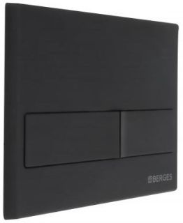 Кнопка смыва Berges Novum soft touch чёрный 040015